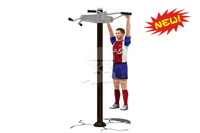 供应户外小区健身器材路径厂家价格直销-YQL-D26801-三人引体训练器