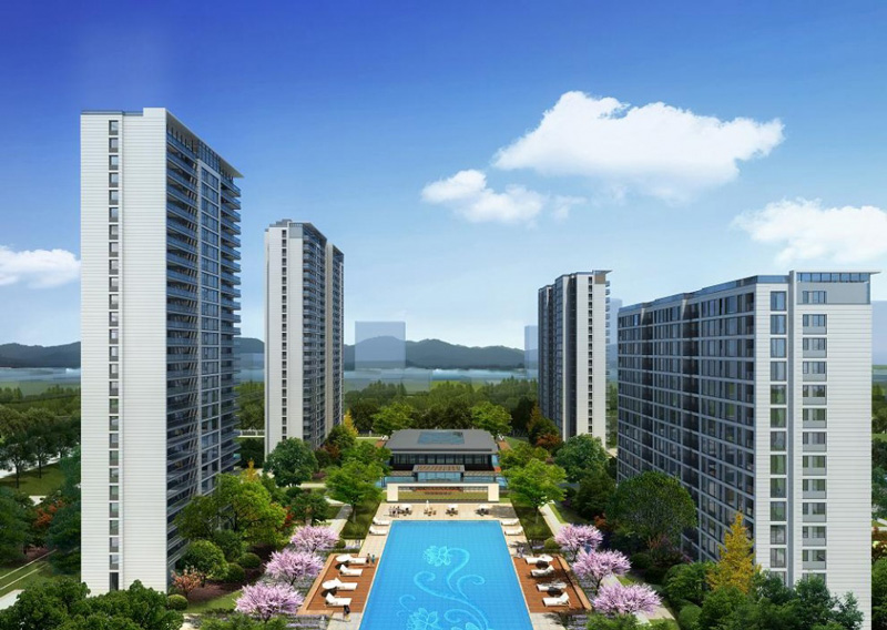 浙江杭州富阳区江宸府小区效果图