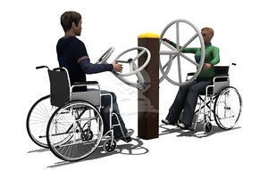 英奇利供應戶外室內殘疾人康復訓練健身器材路徑廠家價格圖片YQL-D30206-肩關節大轉輪