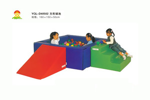 供应幼儿亲子乐园室内儿童软体软包海洋球池波波球池YQL-D40409方形球池