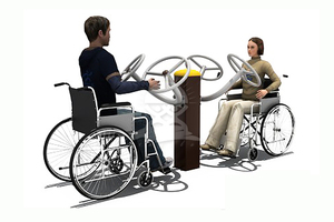 英奇利供應戶外室內殘疾人康復訓練健身器材路徑廠家價格圖片YQL-D30305-肩關節康復器