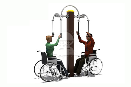 供应户外室内残疾人康复训练健身器材路径厂家价格图片YQL-D30401-上肢牵引器