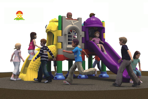 室内外儿童乐园全塑料组合滑梯玩具厂家批发价格直销YQL-D22402