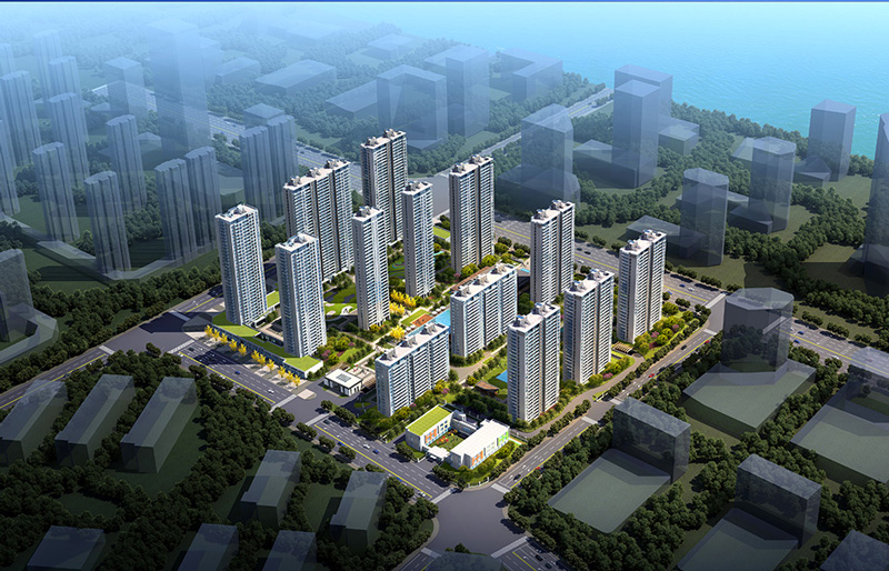 浙江杭州富阳区江宸府小区效果图