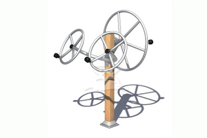 英奇利戶外無動力體育鍛煉運動塑木健身器材路徑定制廠家價格圖片YQL-14103