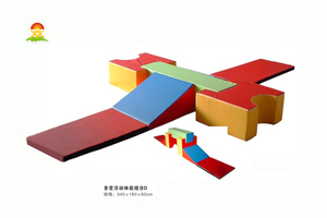 供应幼儿亲子乐园室内外钻洞软体攀爬滑组合儿童早教软包玩具YQL-D41002多变活动体能组合D型