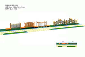 青少年儿童户外大型木制体能拓展训练组合设备厂家直销YQL-D12902体能组合