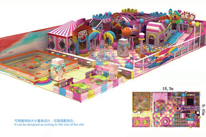 英奇利175平米兒童淘氣堡樂園定制YQL-D21702糖果主題