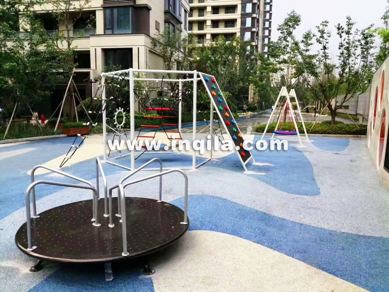 浙江宁波·旭辉铂宸府小区户外不锈钢滑梯整体游乐场处所案定制案例 浙江宁波·旭辉铂宸府小区户外不锈钢滑梯整体游乐场处所案定制案例