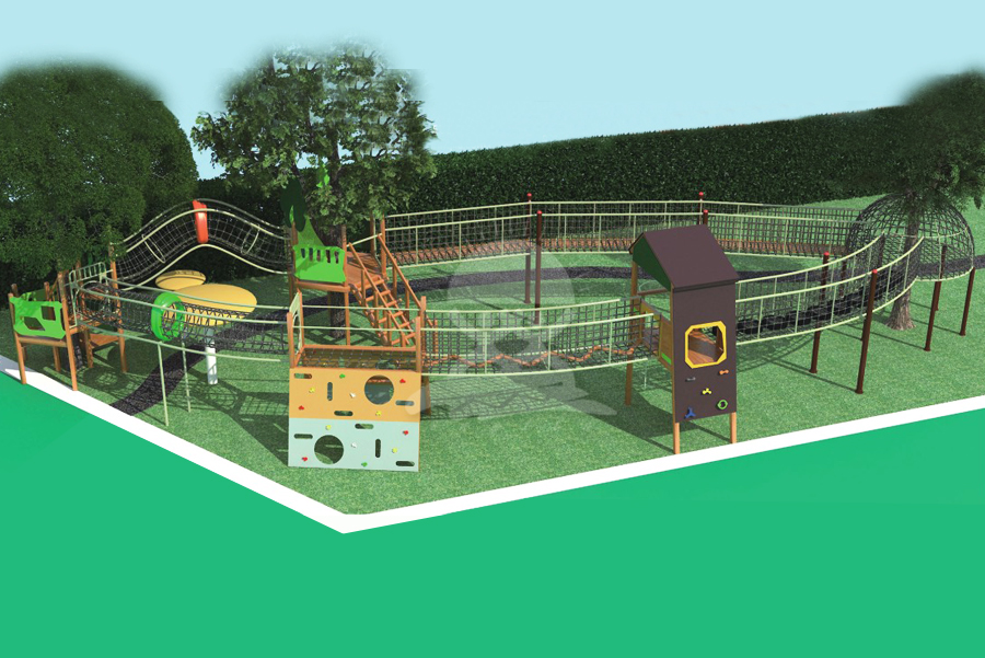 英奇利供应大型户外幼儿园非标体能拓展训练设施攀爬网架墙组合滑梯设备价格图片YQL-12801.jpg