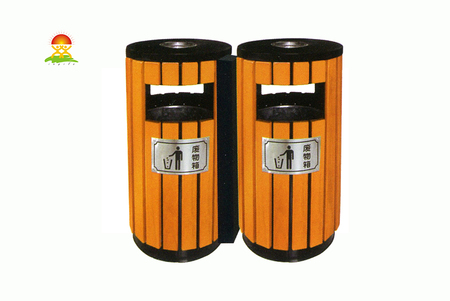 提供室内外钢木垃圾桶箱生产厂家价格直销YQL-D32304