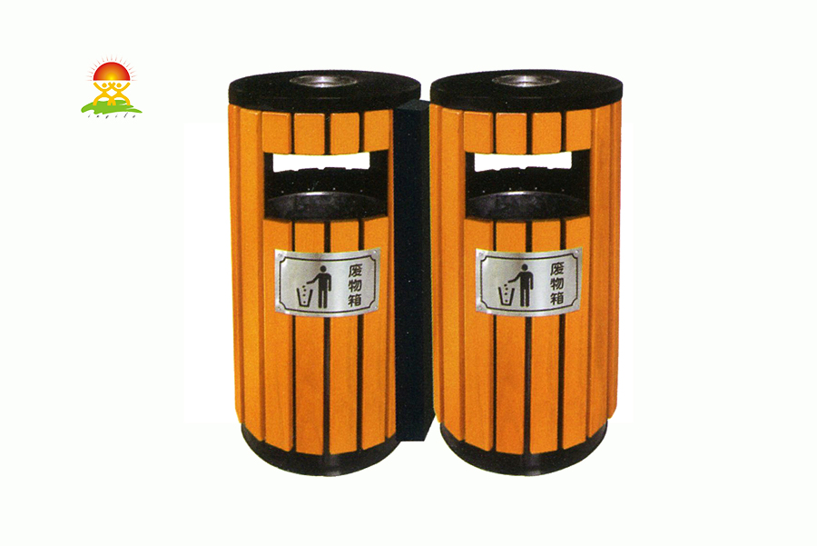 英奇利户外分类广告钢木垃圾桶不锈钢果皮箱生产厂家YQL-D32304.jpg