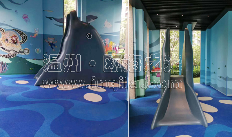 浙江温州·瓯海之光小区鲸鱼滑梯游乐区