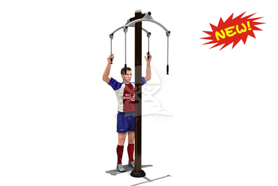 供应户外小区健身器材路径厂家价格直销-YQL-D26802-上肢牵引器