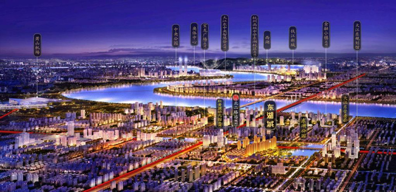 浙江杭州东湖城区位图