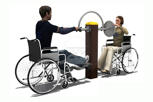 英奇利供應戶外室內殘疾人康復訓練健身器材路徑廠家價格圖片YQL-D30306-腳步轉動-臂力器