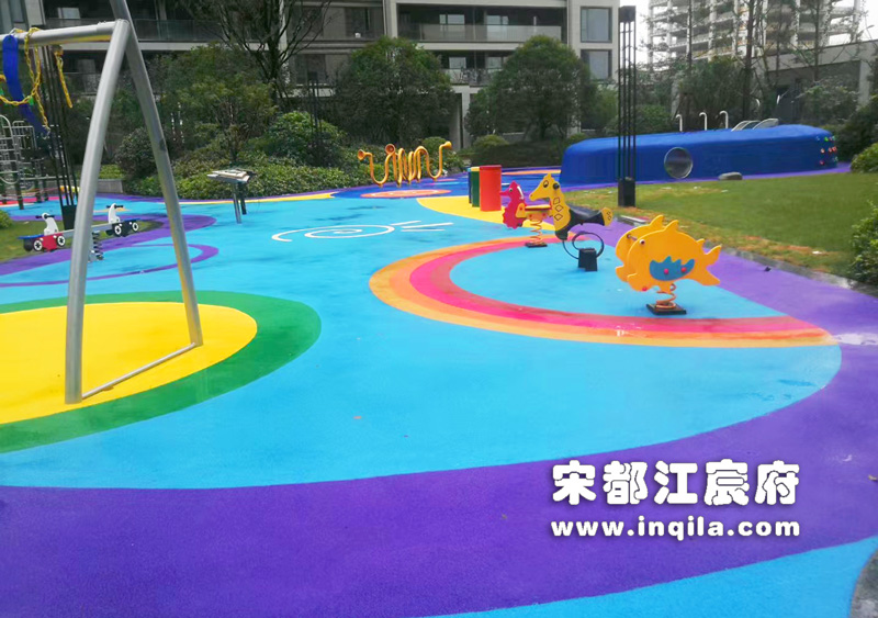 浙江杭州富阳区江宸府小区传声筒儿童摇摇乐秋千竣工图