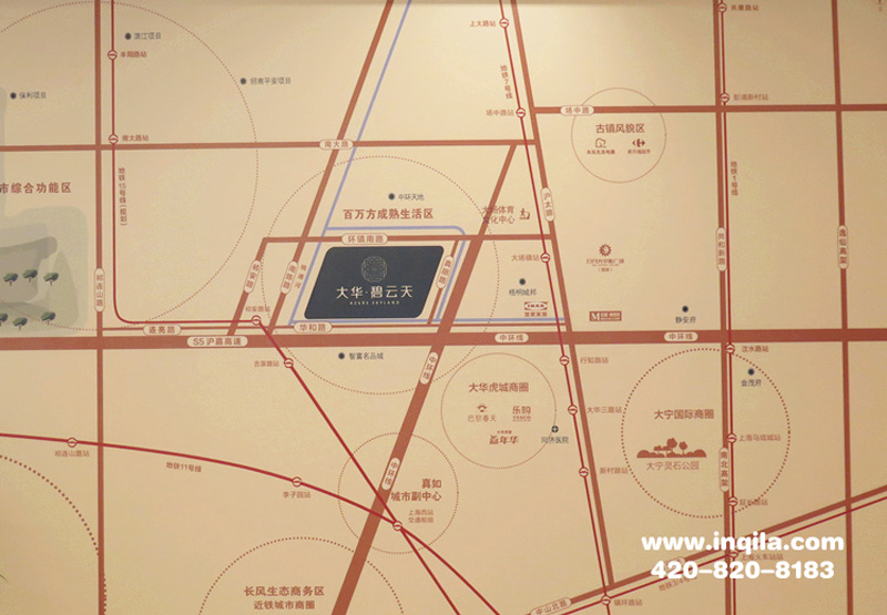 大华碧云天位置示意图
