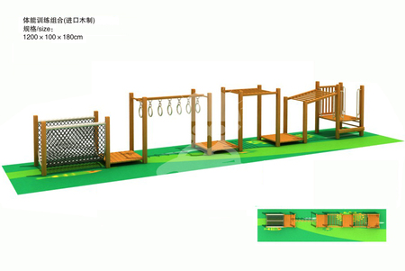 青少年儿童户外大型木制体能拓展训练组合设备厂家直销YQL-D12803体能训练组合