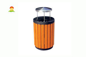 提供室内外钢木垃圾桶箱生产厂家价格直销YQL-D32203