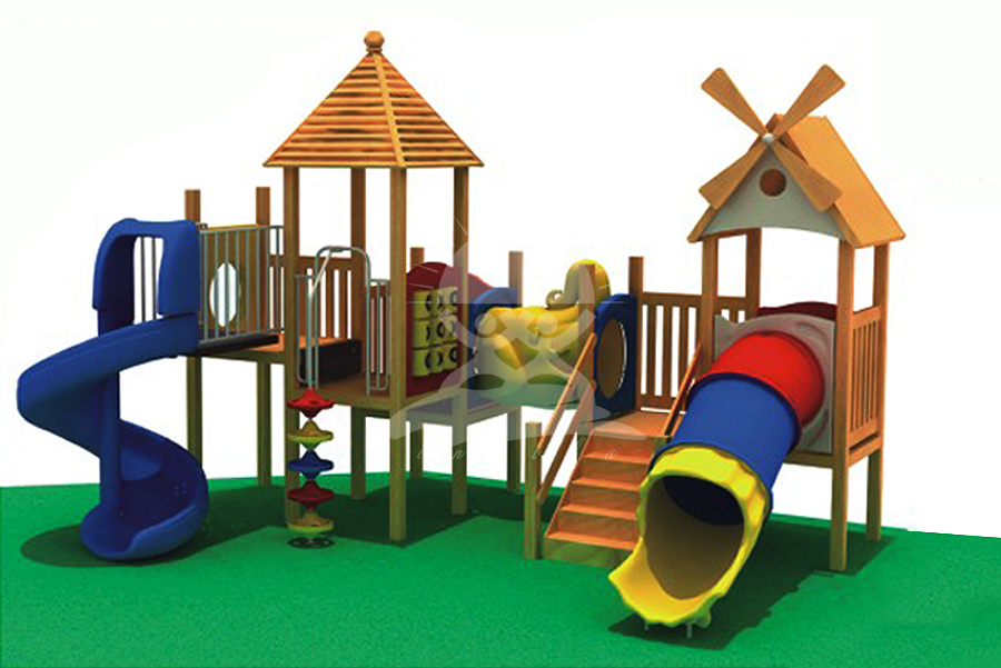 英奇利小博士户外木制滑梯厂家价格定制直销|幼儿园木质儿童滑设备yql