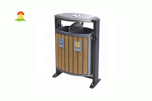 提供室内外钢木垃圾桶箱生产厂家价格直销YQL-D31902