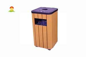 提供室内外钢木垃圾桶箱生产厂家价格直销YQL-D32101