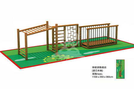 青少年儿童户外大型木制体能拓展训练组合设备厂家直销YQL-D12802体能训练组合