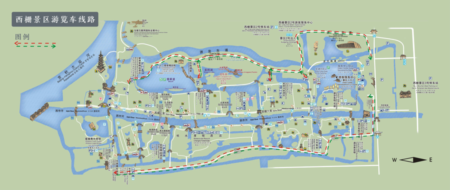 乌镇东栅景区路线图图片