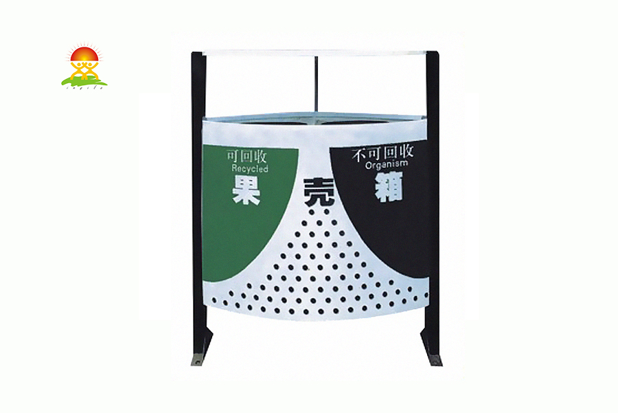 英奇利户外分类广告垃圾箱冲孔式镀锌板垃圾桶生产厂家YQL-D32509.jpg
