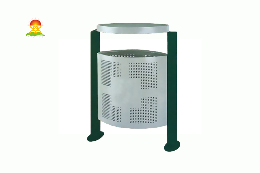 英奇利户外分类广告垃圾箱冲孔式镀锌板垃圾桶生产厂家YQL-D32407.jpg