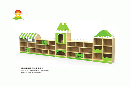 供应幼儿园儿童实木整理收纳玩具柜架厂家批发YQL-D38101