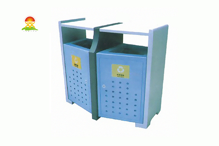 提供户外冲孔式镀锌垃圾桶果皮箱厂家价格直销YQL-D32502