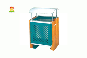 提供室内外钢木垃圾桶箱生产厂家价格直销YQL-D32201