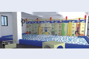 大型室内无动力游乐设施体能拓展训练攀爬墙组合设备定制价格图片YQL-13502
